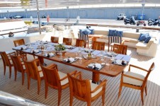LADY DEE -  Aft deck al fresco dining